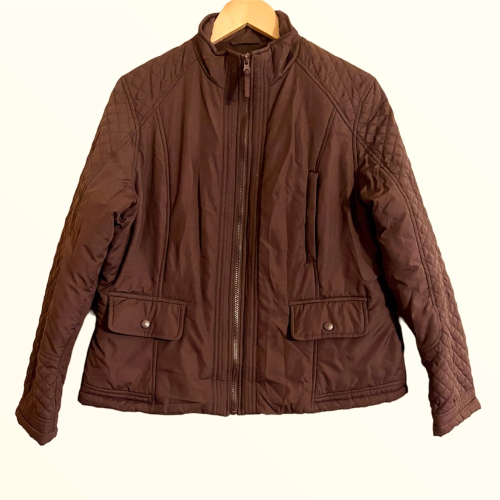 VanHeusen Quilted Zip Up Jacket